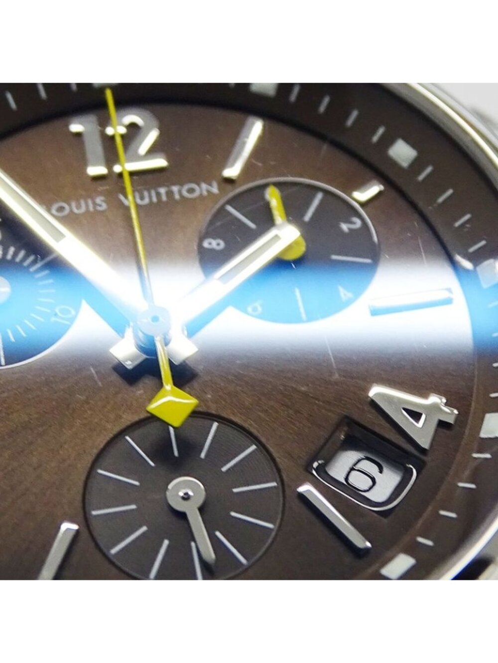 Louis Vuitton Watch Boys Tambour Chronograph Date Quartz Stainless Steel - Picture 10 of 14